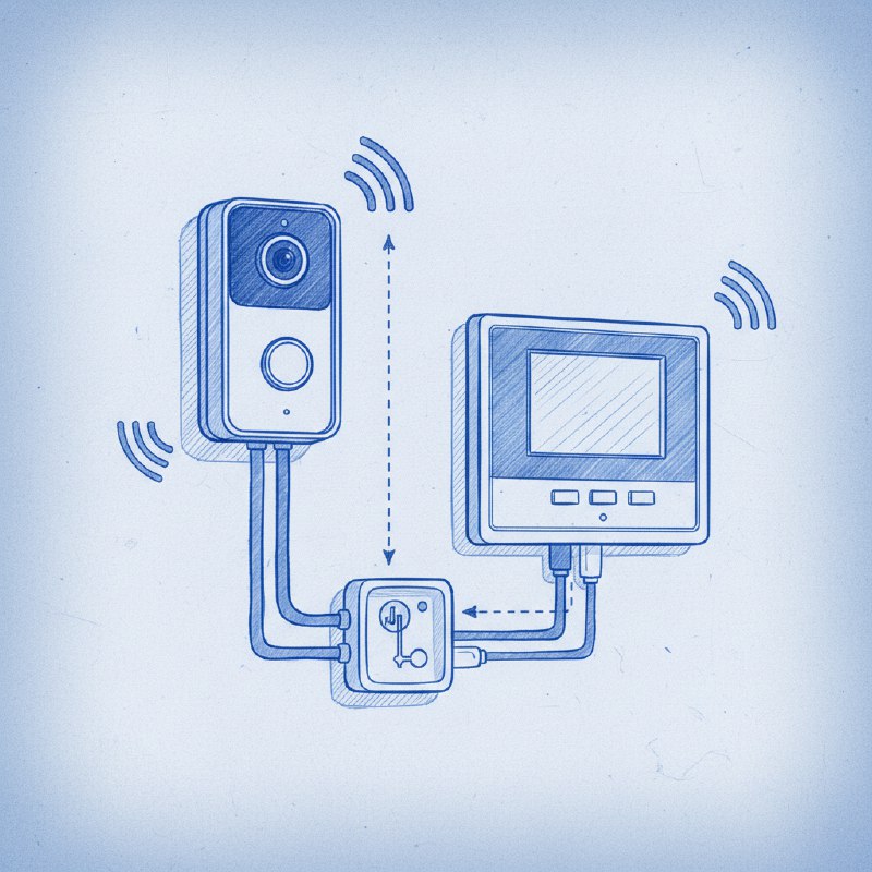 Установка видеодомофона