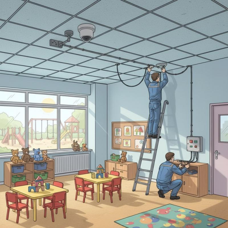 Установить видеонаблюдение в детском саду заказать в Оленегорске, цена, интернет магазин cameralook