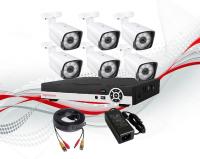 Комплект видеонаблюдения уличный 6 камера 1080P FullHD